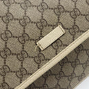 GUCCI GG Supreme Shoulder Bag PVC Beige Gold 201732 Auth 166189-16