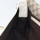 GUCCI GG Supreme Shoulder Bag PVC Beige Gold 201732 Auth 166189-21