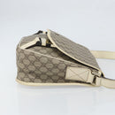GUCCI GG Supreme Shoulder Bag PVC Beige Gold 201732 Auth 166189-4
