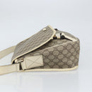GUCCI GG Supreme Shoulder Bag PVC Beige Gold 201732 Auth 166189-5