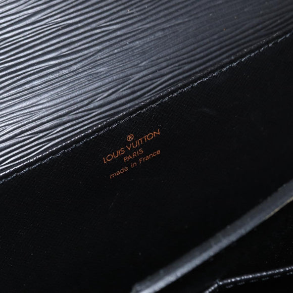 LOUIS VUITTON Epi Serviette Ambassador Business Bag Black M54412 LV Auth 166190