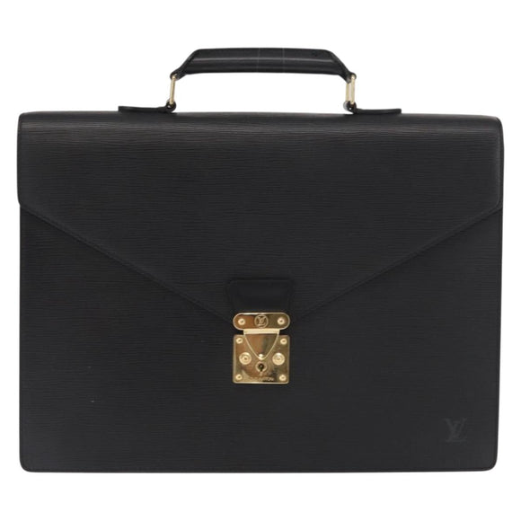 LOUIS VUITTON Epi Serviette Ambassador Business Bag Black M54412 LV Auth 166190