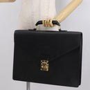 LOUIS VUITTON Epi Serviette Ambassador Business Bag Black M54412 LV Auth 166190-23