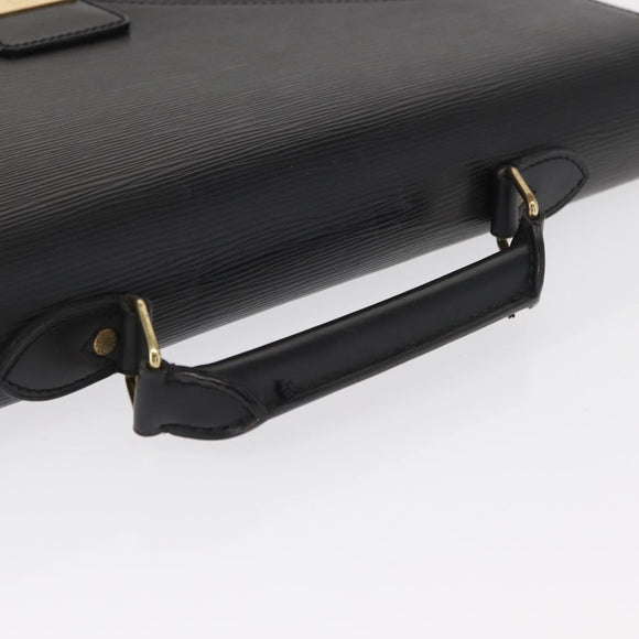 LOUIS VUITTON Epi Serviette Ambassador Business Bag Black M54412 LV Auth 166190