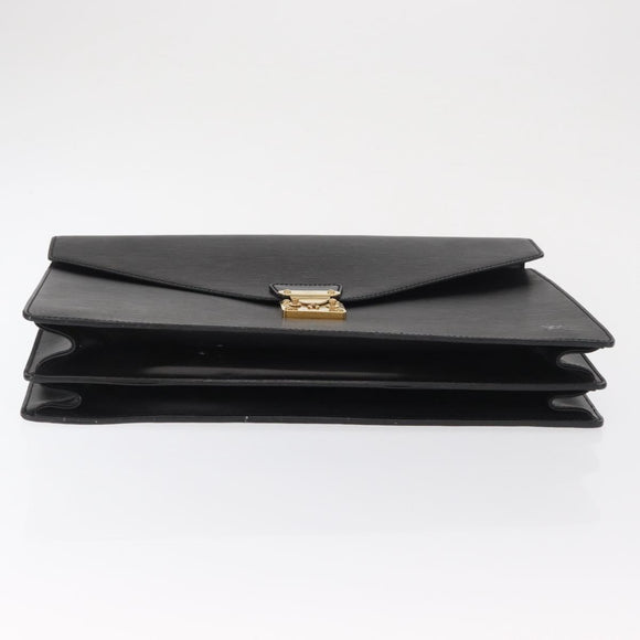 LOUIS VUITTON Epi Serviette Ambassador Business Bag Black M54412 LV Auth 166190