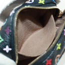 LOUIS VUITTON Monogram Multicolor Trousse Wapity Pouch Black M58034 Auth 166199V-18