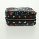 LOUIS VUITTON Monogram Multicolor Trousse Wapity Pouch Black M58034 Auth 166199V-6