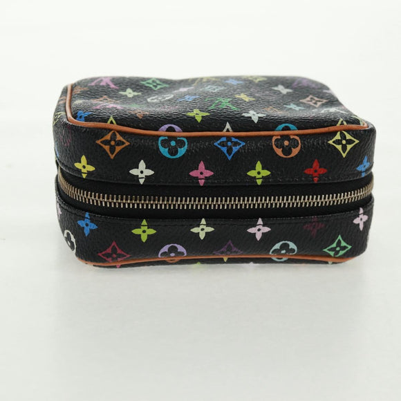 LOUIS VUITTON Monogram Multicolor Trousse Wapity Pouch Black M58034 Auth 166199V