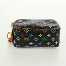 LOUIS VUITTON Monogram Multicolor Trousse Wapity Pouch Black M58034 Auth 166199V-7