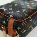 LOUIS VUITTON Monogram Multicolor Trousse Wapity Pouch Black M58034 Auth 166199V-8