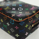 LOUIS VUITTON Monogram Multicolor Trousse Wapity Pouch Black M58034 Auth 166199V-9