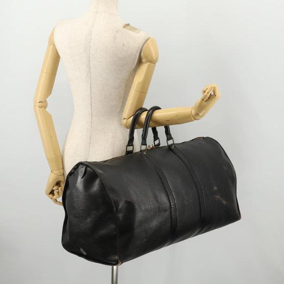 LOUIS VUITTON Epi Keepall 55 Boston Bag Noir Schwarz M42952 LV Auth 166220