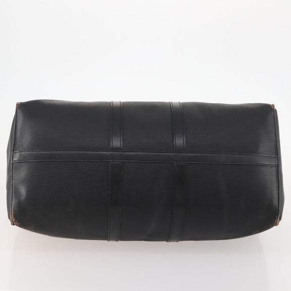 LOUIS VUITTON Epi Keepall 55 Boston Bag Noir Schwarz M42952 LV Auth 166220