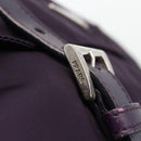 PRADA Shoulder Bag Nylon Purple Silver Auth 166221-8