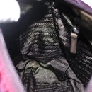 PRADA Shoulder Bag Nylon Purple Silver Auth 166221-24