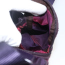 PRADA Shoulder Bag Nylon Purple Silver Auth 166221-11