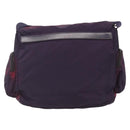 PRADA Shoulder Bag Nylon Purple Silver Auth 166221-2