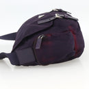 PRADA Shoulder Bag Nylon Purple Silver Auth 166221-3