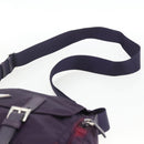 PRADA Shoulder Bag Nylon Purple Silver Auth 166221-14