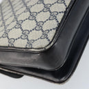 GUCCI GG Supreme Shoulder Bag PVC Navy Gold 001 16 4084 Auth 166222-16