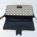GUCCI GG Supreme Shoulder Bag PVC Navy Gold 001 16 4084 Auth 166222-18