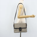 GUCCI GG Supreme Shoulder Bag PVC Navy Gold 001 16 4084 Auth 166222-25