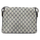 GUCCI GG Supreme Shoulder Bag PVC Navy Gold 001 16 4084 Auth 166222-2