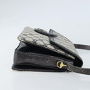 GUCCI GG Supreme Shoulder Bag PVC Navy Gold 001 16 4084 Auth 166222-3