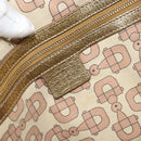 GUCCI GG Canvas Sherry Line Tote Bag Beige Gold 137396 Auth 166223-16