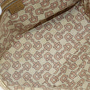 GUCCI GG Canvas Sherry Line Tote Bag Beige Gold 137396 Auth 166223-17