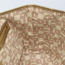 GUCCI GG Canvas Sherry Line Tote Bag Beige Gold 137396 Auth 166223-18