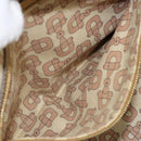GUCCI GG Canvas Sherry Line Tote Bag Beige Gold 137396 Auth 166223-21