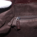 GUCCI GG Canvas Tote Bag Beige Silver 113017 Auth 166224-20