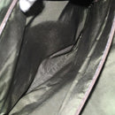 PRADA Hand Bag Nylon Khaki Silver Auth 166225-25