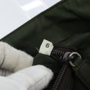 PRADA Hand Bag Nylon Khaki Silver Auth 166225-10