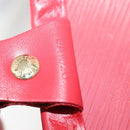 LOUIS VUITTON Epi Plage Via Hand Bag Vinyl Red Grenadine M92152 LV Auth 166226A-12