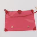LOUIS VUITTON Epi Plage Via Hand Bag Vinyl Red Grenadine M92152 LV Auth 166226A-21
