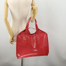 LOUIS VUITTON Epi Plage Via Hand Bag Vinyl Red Grenadine M92152 LV Auth 166226A-23