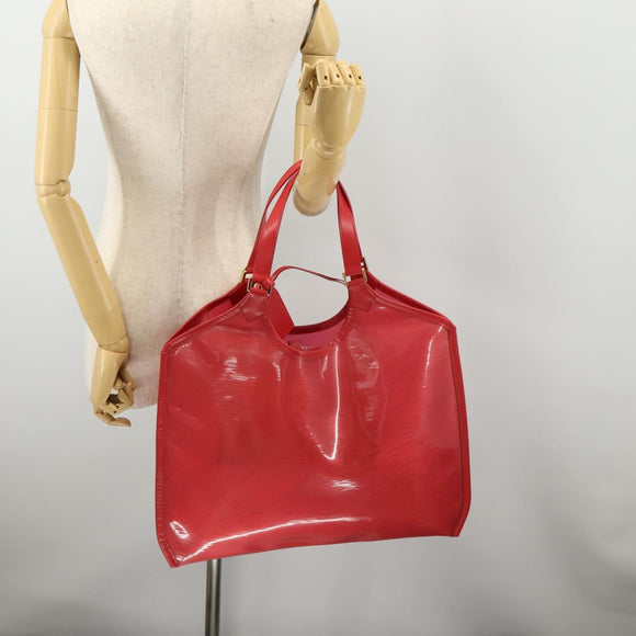 LOUIS VUITTON Epi Plage Via Hand Bag Vinyl Red Grenadine M92152 LV Auth 166226A