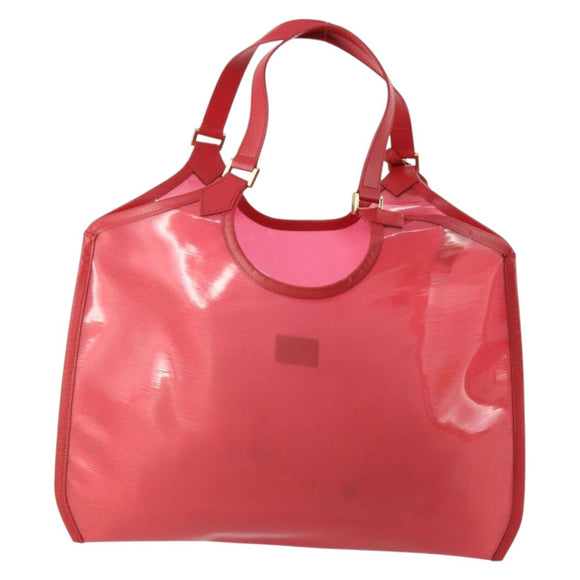 LOUIS VUITTON Epi Plage Via Hand Bag Vinyl Red Grenadine M92152 LV Auth 166226A