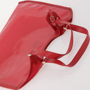 LOUIS VUITTON Epi Plage Via Hand Bag Vinyl Red Grenadine M92152 LV Auth 166226A-6