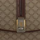 CELINE Macadam Canvas Shoulder Bag PVC Beige Gold Auth 166227-14
