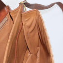 CELINE Macadam Canvas Shoulder Bag PVC Beige Gold Auth 166227-21