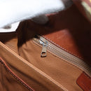 CELINE Macadam Canvas Shoulder Bag PVC Beige Gold Auth 166227-23
