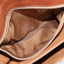 CELINE Macadam Canvas Shoulder Bag PVC Beige Gold Auth 166227-24