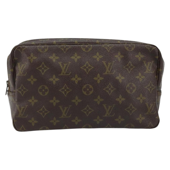 LOUIS VUITTON Monogram Trousse Toilette 28 Clutch Bag M47522 LV Auth 166236