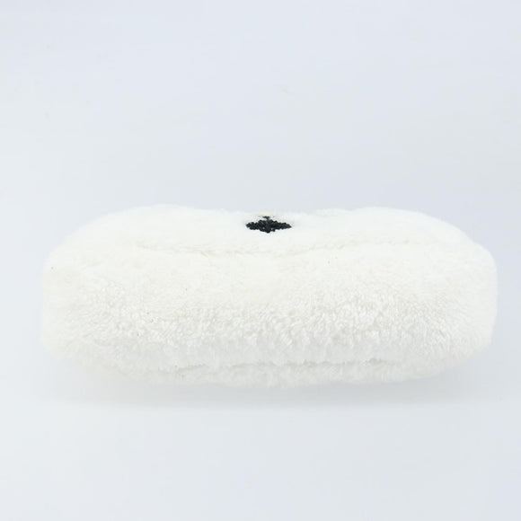 PRADA Hand pouch Hand Bag pile White Auth 166238M