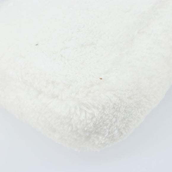 PRADA Hand pouch Hand Bag pile White Auth 166238M