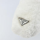 PRADA Hand pouch Hand Bag pile White Auth 166238M-15