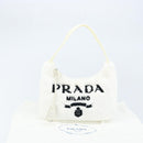PRADA Hand pouch Hand Bag pile White Auth 166238M-24